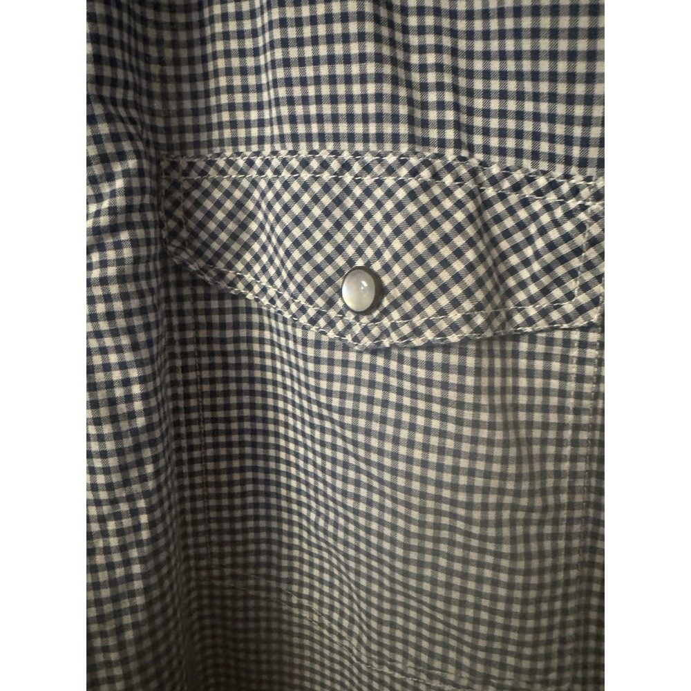 Hertige 1981 Women's XL Long Sleeve Gingham Check With Pearl Snaps Shirt - Picture 5 of 16